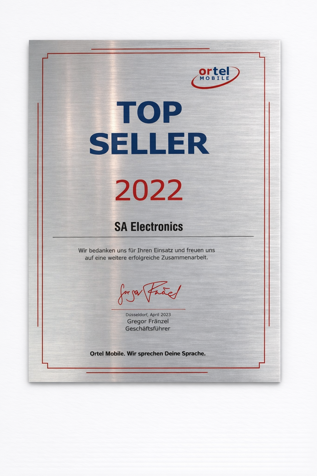 Top Seller Ortel Mobile Zertifikat 2022